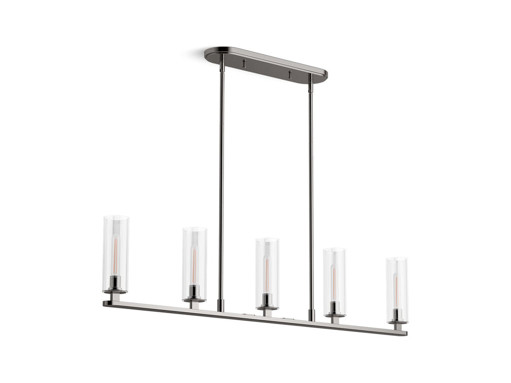 KOHLER K-35877-CH05-TTL Crue 45" Linear Chandelier - Titanium