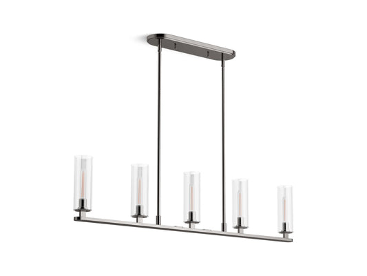 KOHLER K-35877-CH05-TTL Crue 45" Linear Chandelier In Titanium