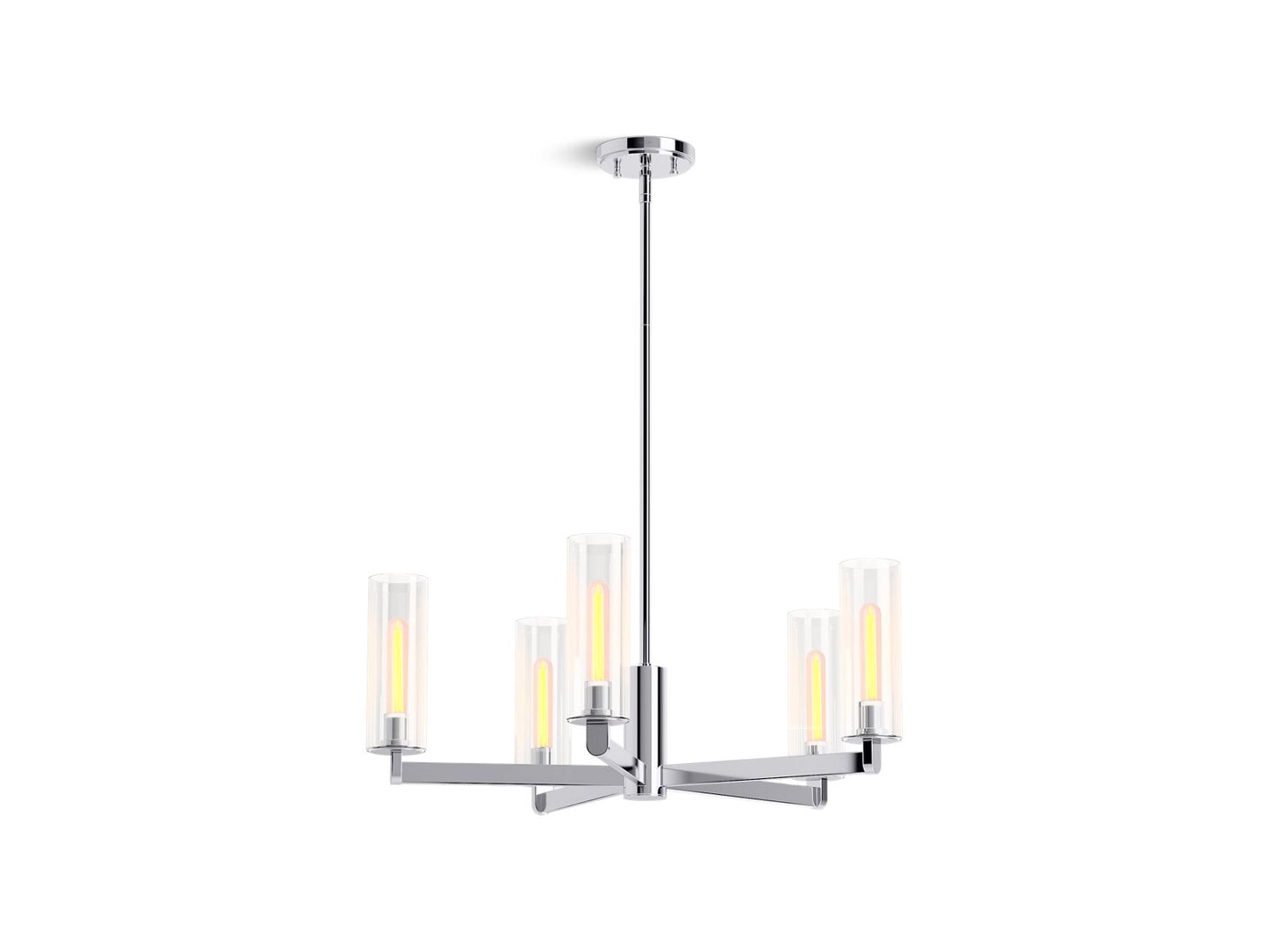 KOHLER K-35878-CH05-CPL Crue 26" Chandelier In Polished Chrome