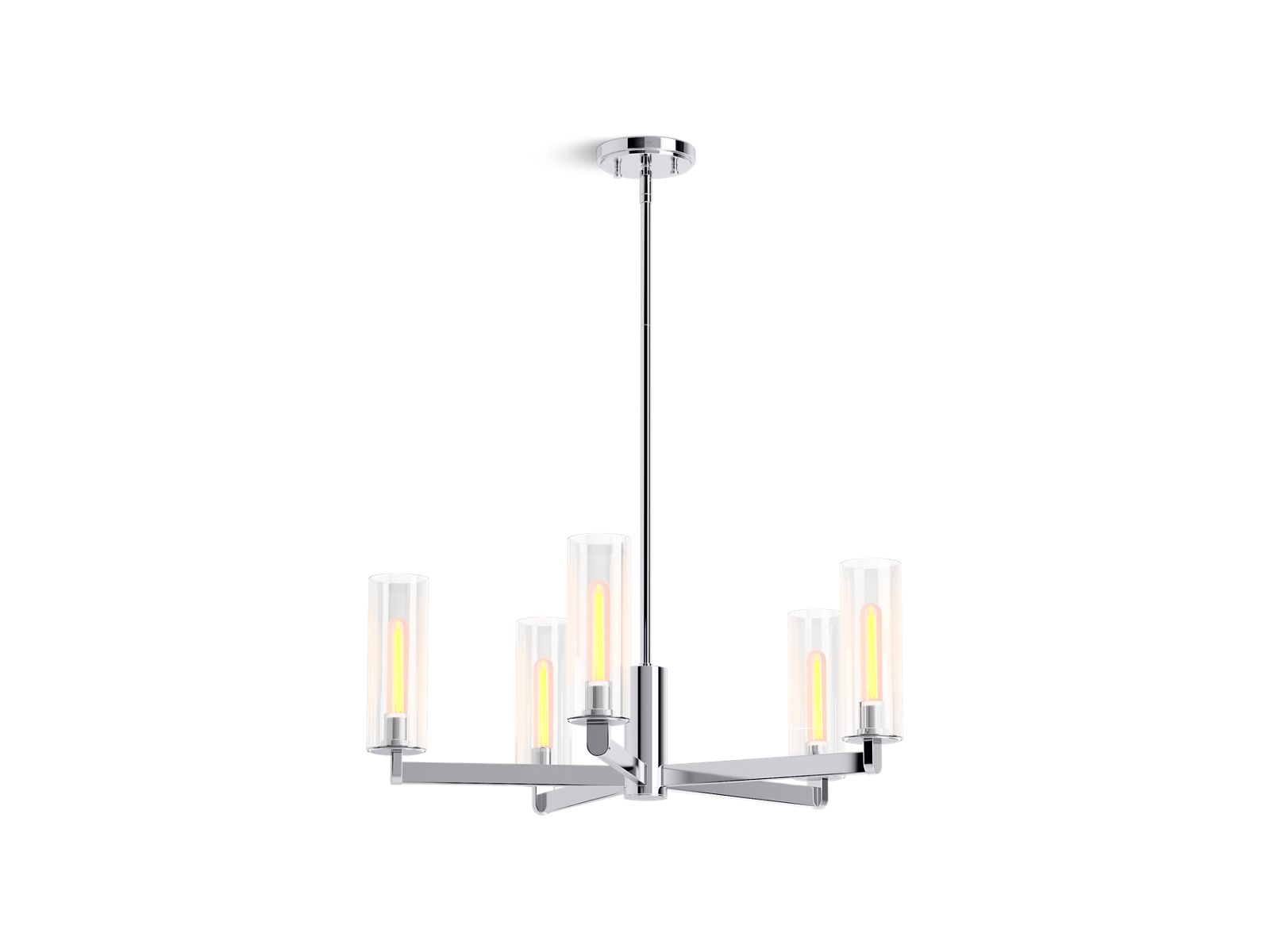 KOHLER K-35878-CH05-CPL Crue 26" Chandelier - Polished Chrome