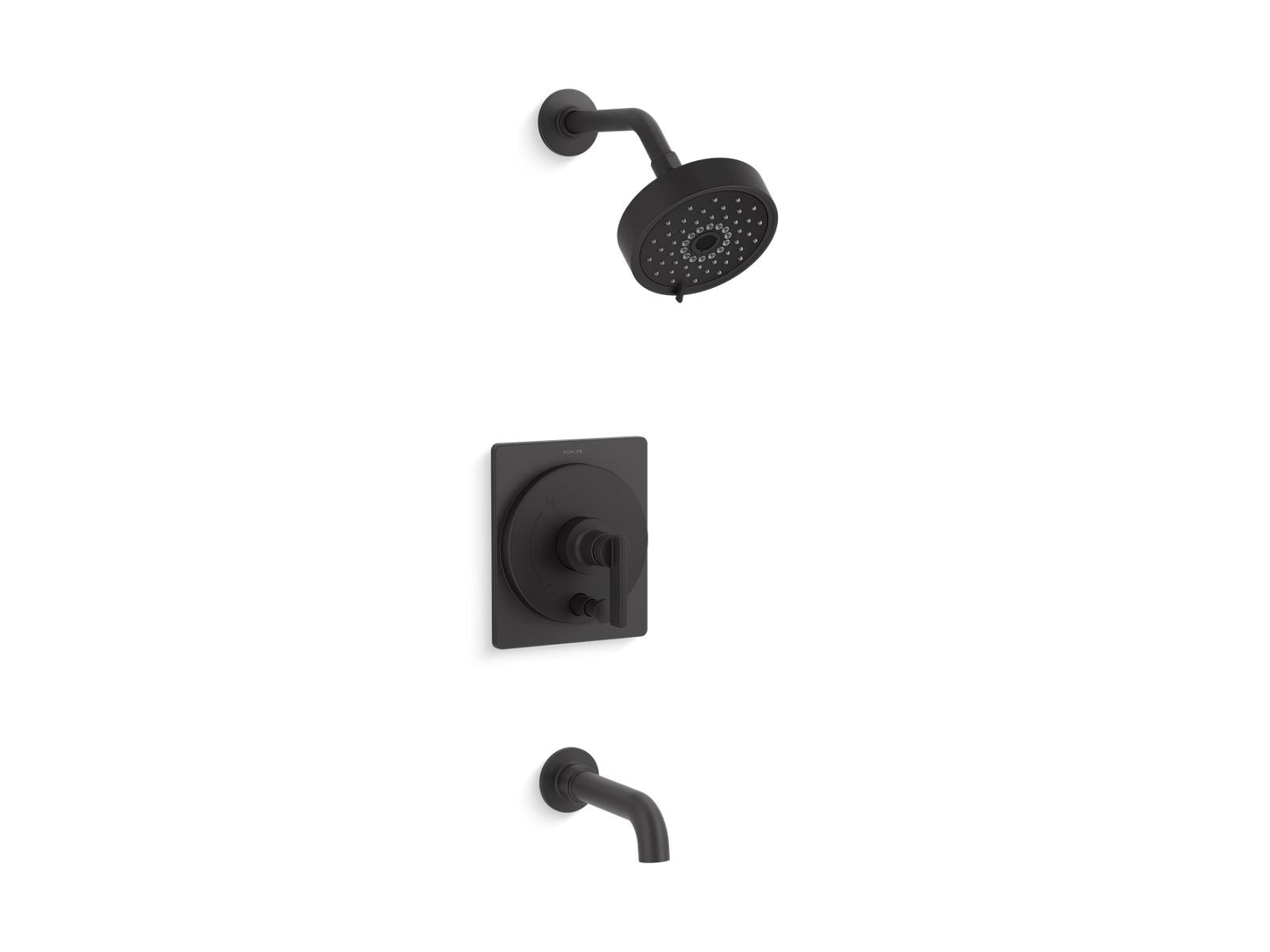 KOHLER K-T35918-4G-BL Castia By Studio Mcgee Rite-Temp Bath And Shower Trim Kit, 1.75 Gpm - Matte Black