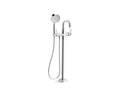 KOHLER K-T35924-4-CP Castia By Studio Mcgee Floor-Mount Bath Filler Trim With Handshower - Polished Chrome