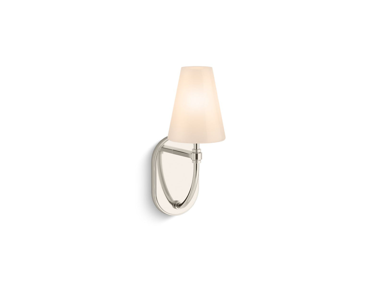 KOHLER K-32255-SC01-SNL Kernen By Studio Mcgee One-Light Sconce In Polished Nickel