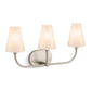 KOHLER K-32257-SC03-BNL Kernen By Studio Mcgee Three-Light Sconce In Brushed Nickel