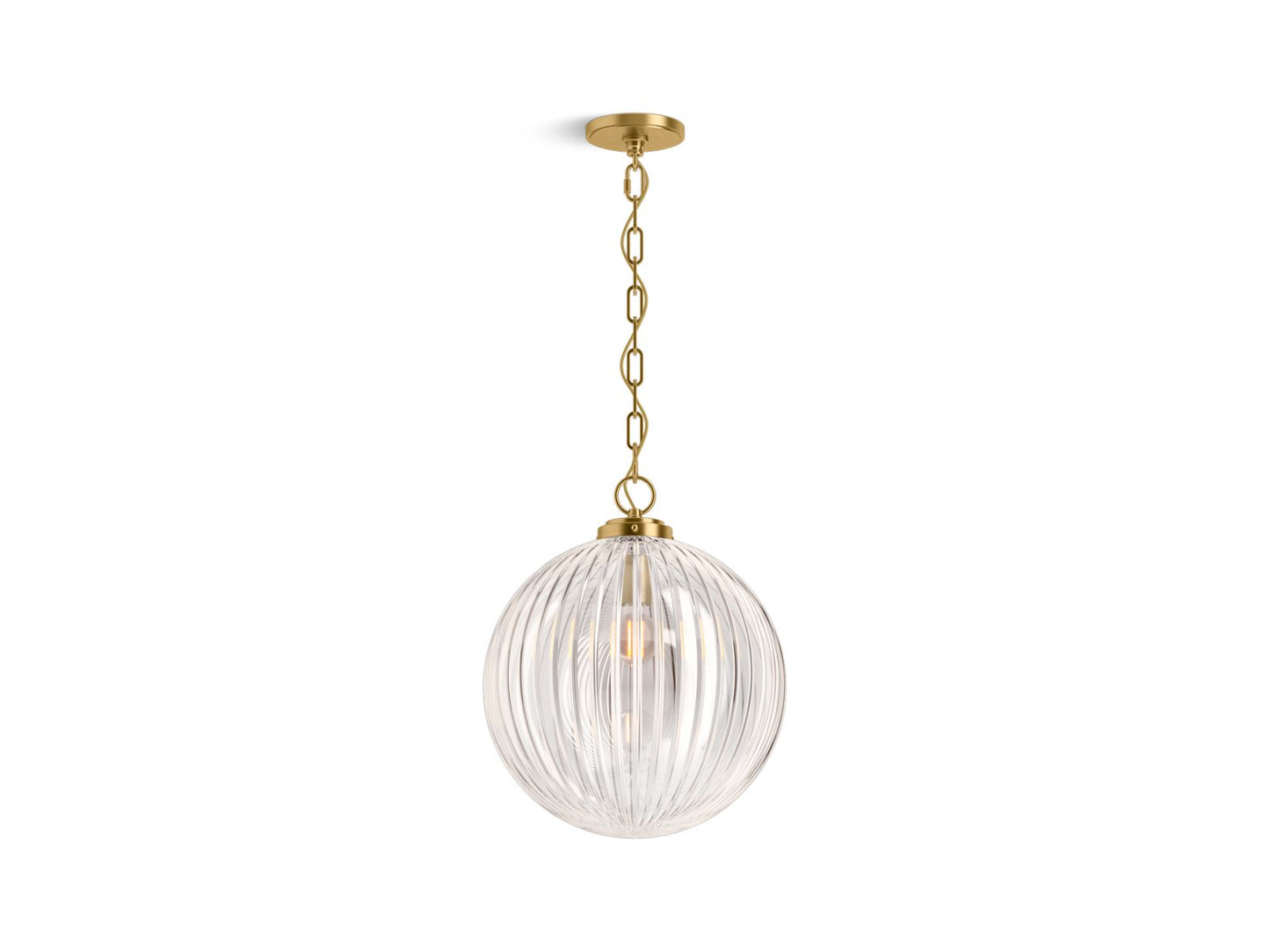 KOHLER K-32259-PE01-2GL Embra By Studio Mcgee 14" Pendant In Brushed Moderne Brass