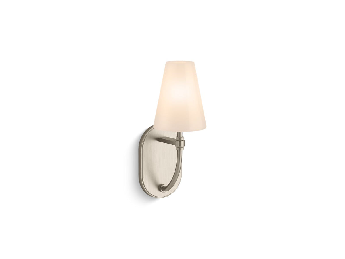 KOHLER K-32255-SC01-BNL Kernen By Studio Mcgee One-Light Sconce - Brushed Nickel