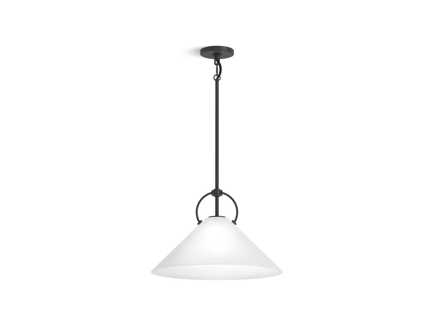 KOHLER K-32261-PE01-BLL Kernen By Studio Mcgee 18" Pendant In Matte Black