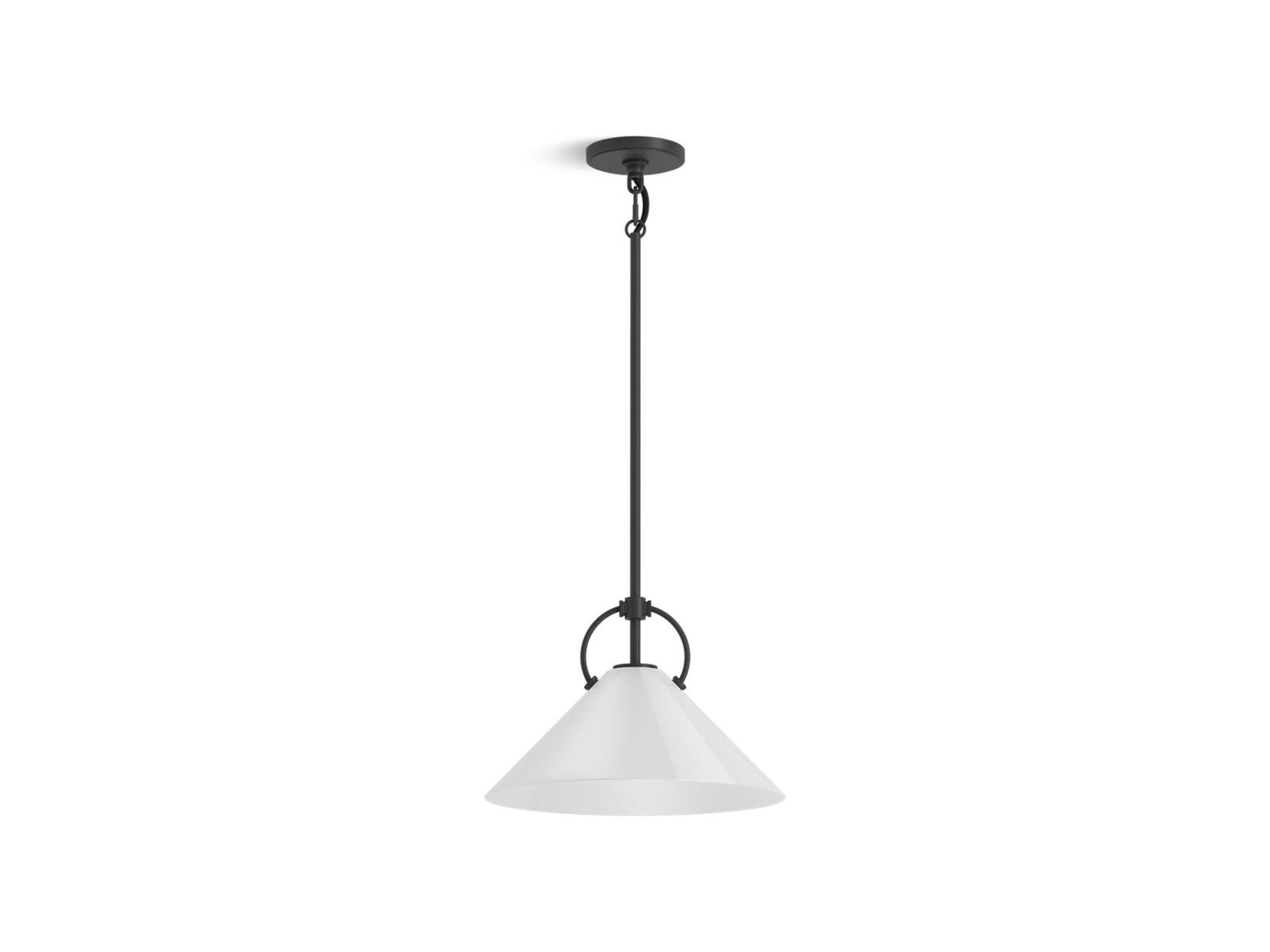 KOHLER K-32260-PE01-BLL Kernen By Studio Mcgee 14" Pendant In Matte Black