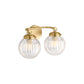 KOHLER K-32253-SC02-2GL Embra By Studio Mcgee Two-Light Sconce In Brushed Moderne Brass