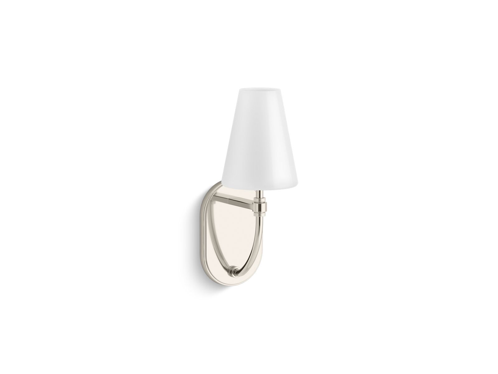 KOHLER K-32255-SC01-SNL Kernen By Studio Mcgee One-Light Sconce - Polished Nickel