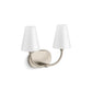 KOHLER K-32256-SC02-BNL Kernen By Studio Mcgee Two-Light Sconce In Brushed Nickel