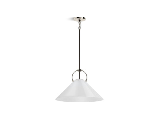 KOHLER K-32261-PE01-SNL Kernen By Studio Mcgee 18" Pendant In Polished Nickel