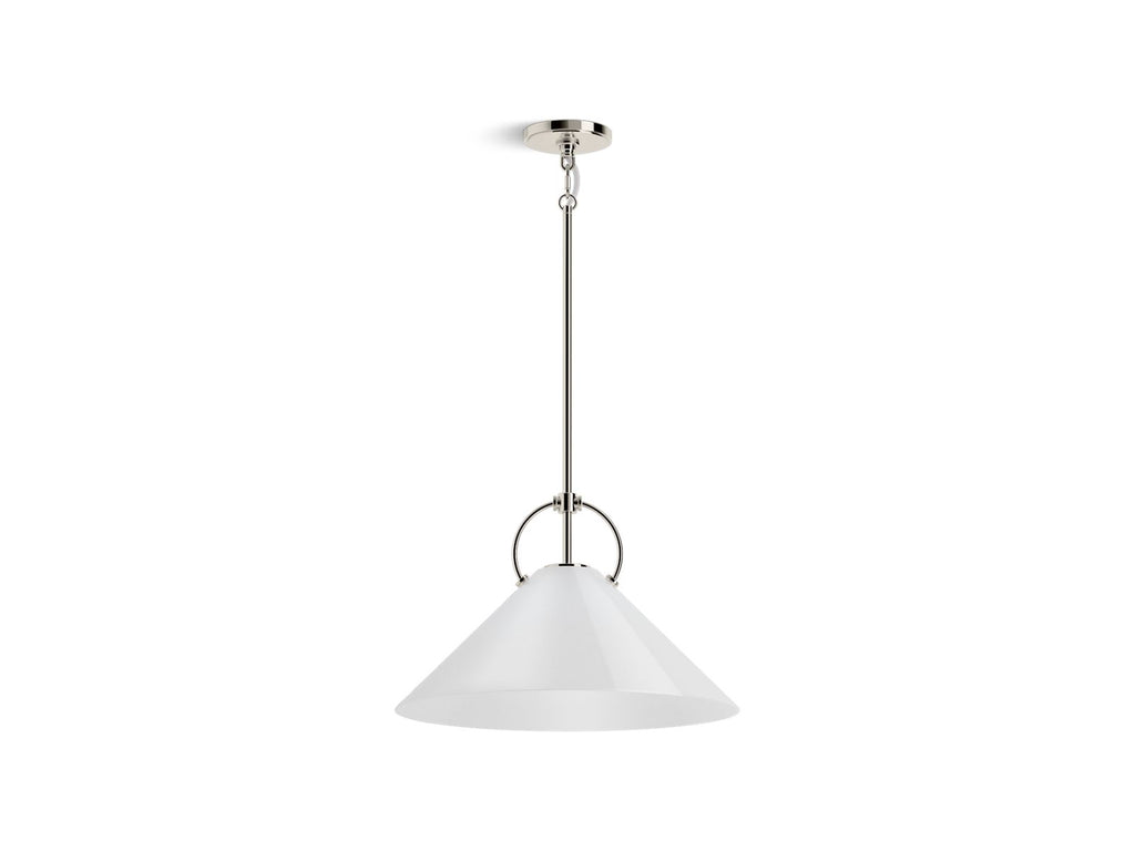 KOHLER K-32261-PE01-SNL Kernen By Studio Mcgee 18" Pendant - Polished Nickel