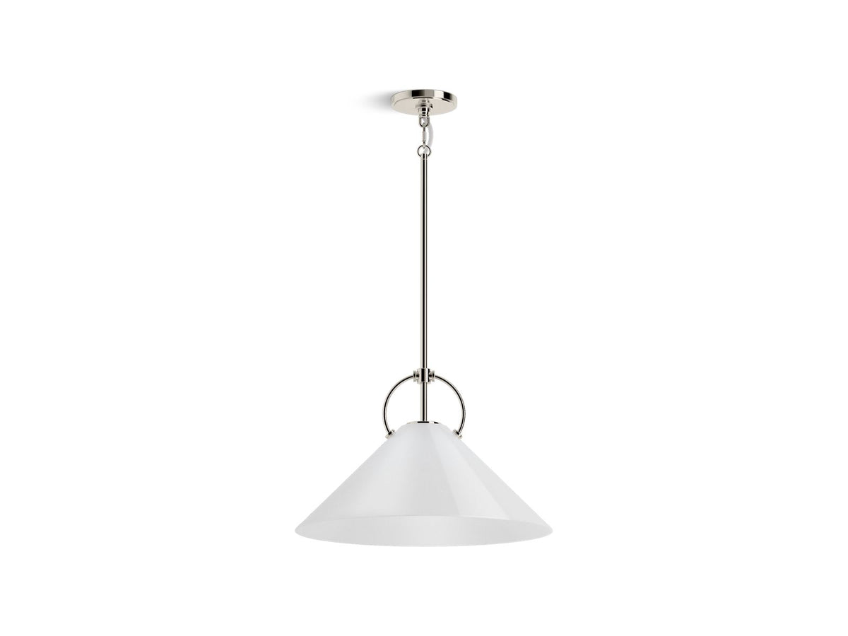 KOHLER K-32261-PE01-SNL Kernen By Studio Mcgee 18" Pendant - Polished Nickel