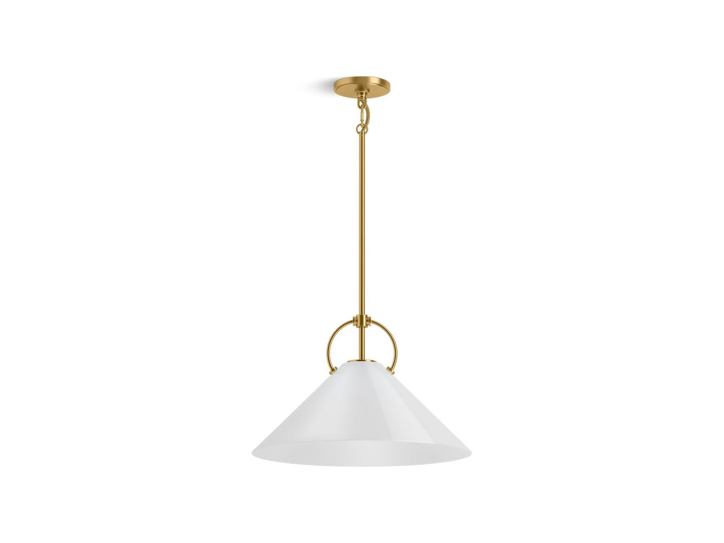 KOHLER K-32261-PE01-2GL Kernen By Studio Mcgee 18" Pendant In Brushed Moderne Brass