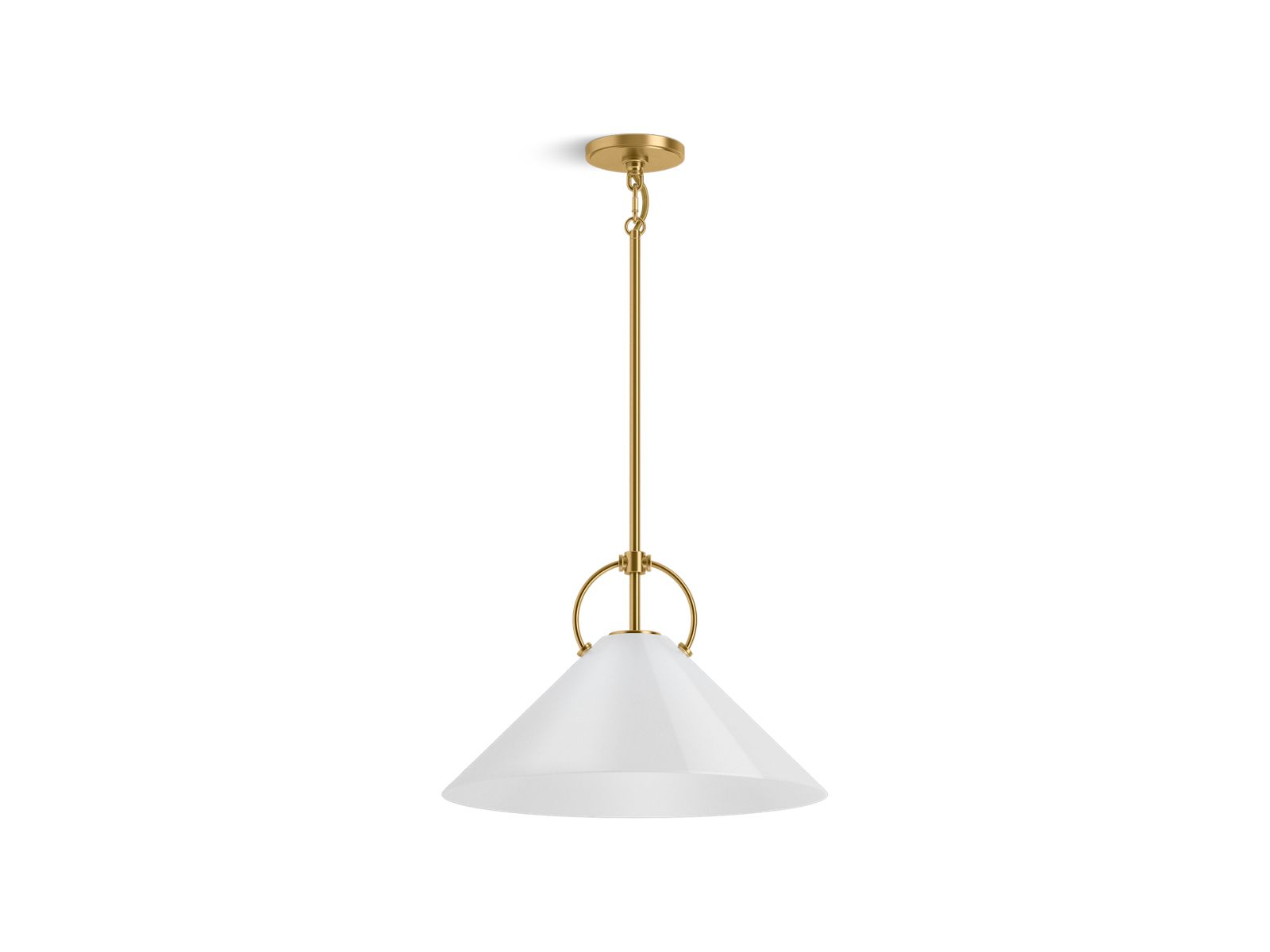 KOHLER K-32261-PE01-2GL Kernen by Studio McGee 18" pendant - Brushed Moderne Brass