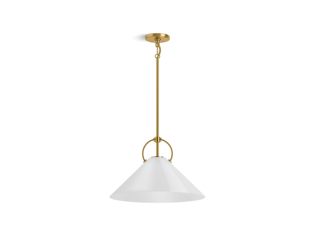 KOHLER K-32261-PE01-2GL Kernen By Studio Mcgee 18" Pendant - Brushed Moderne Brass