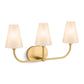 KOHLER K-32257-SC03-2GL Kernen By Studio Mcgee Three-Light Sconce In Brushed Moderne Brass