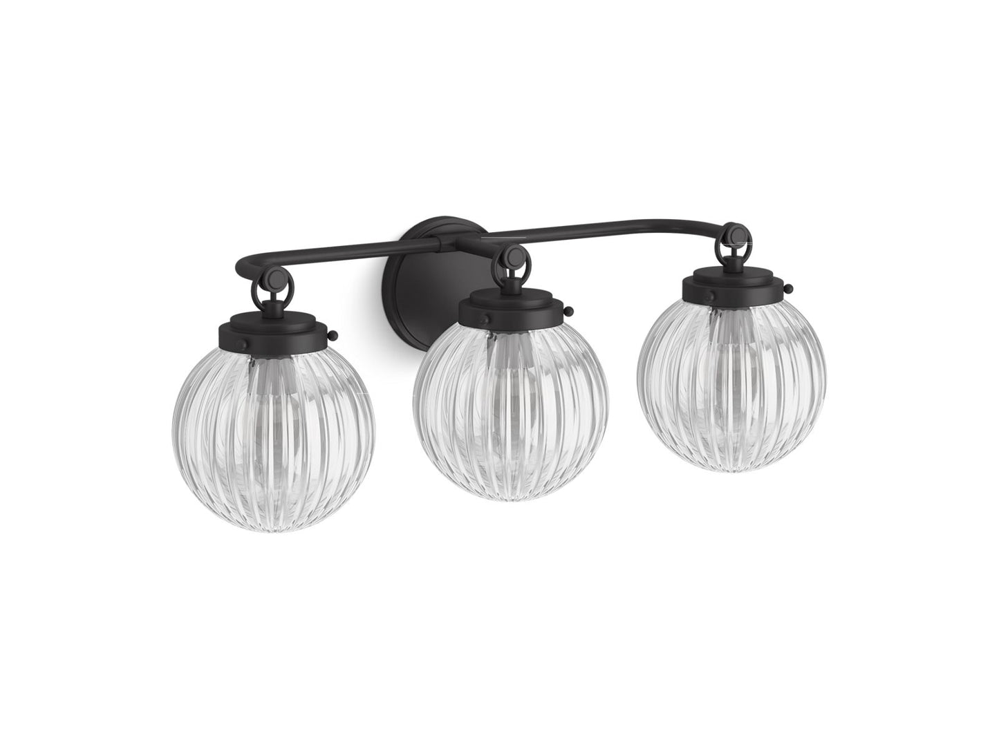 KOHLER K-32254-SC03-BLL Embra By Studio Mcgee Three-Light Sconce In Matte Black