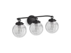 KOHLER K-32254-SC03-BLL Embra By Studio Mcgee Three-Light Sconce - Matte Black