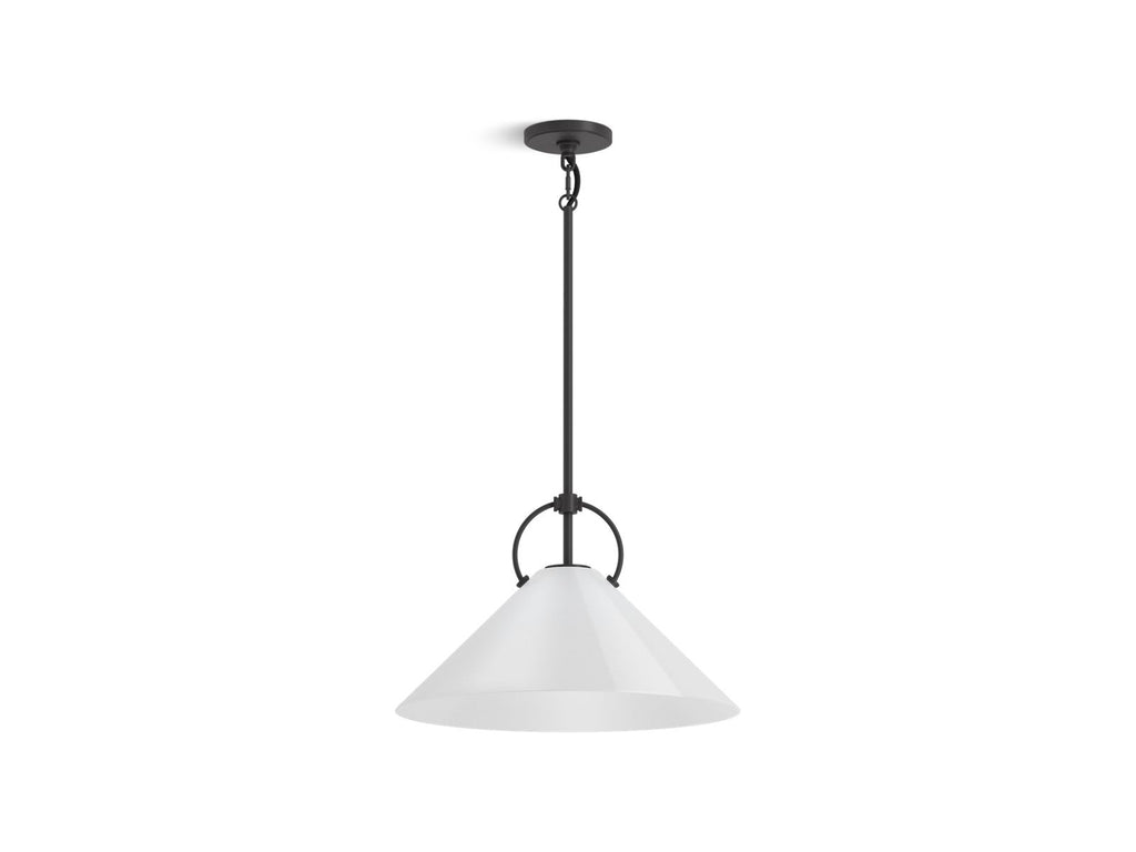 KOHLER K-32261-PE01-BLL Kernen By Studio Mcgee 18" Pendant - Matte Black