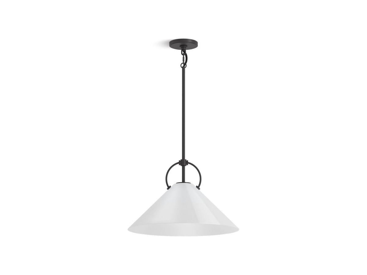 KOHLER K-32261-PE01-BLL Kernen By Studio Mcgee 18" Pendant - Matte Black