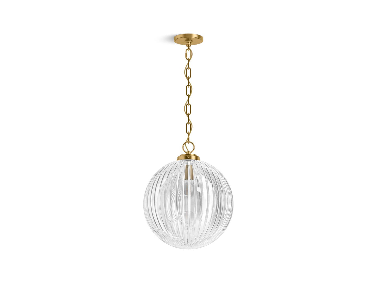 KOHLER K-32259-PE01-2GL Embra By Studio Mcgee 14" Pendant In Brushed Moderne Brass