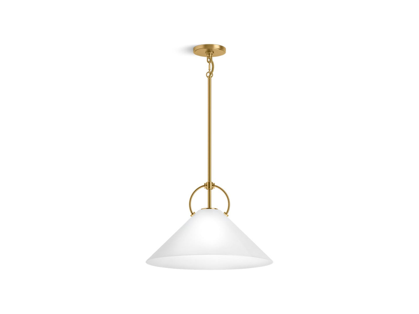 KOHLER K-32261-PE01-2GL Kernen By Studio Mcgee 18" Pendant In Brushed Moderne Brass