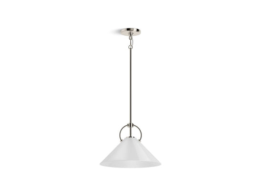 KOHLER K-32260-PE01-SNL Kernen By Studio Mcgee 14" Pendant In Polished Nickel