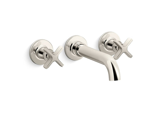 KOHLER K-T35910-3-SN Castia By Studio Mcgee Wall-Mount Bath Faucet Trim In Vibrant Polished Nickel