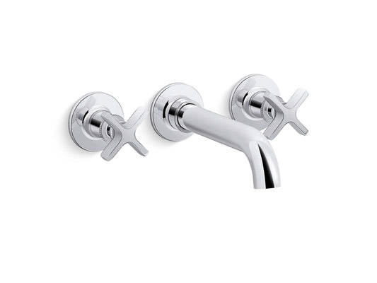 KOHLER K-T35910-3-CP Castia By Studio Mcgee Wall-Mount Bath Faucet Trim In Polished Chrome