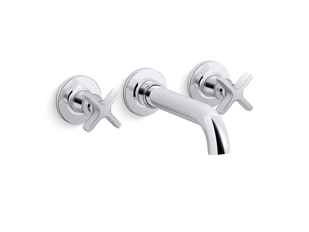 KOHLER K-T35910-3-SN Castia By Studio Mcgee Wall-Mount Bath Faucet Trim - Vibrant Polished Nickel