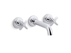 KOHLER K-T35910-3-SN Castia By Studio Mcgee Wall-Mount Bath Faucet Trim - Vibrant Polished Nickel