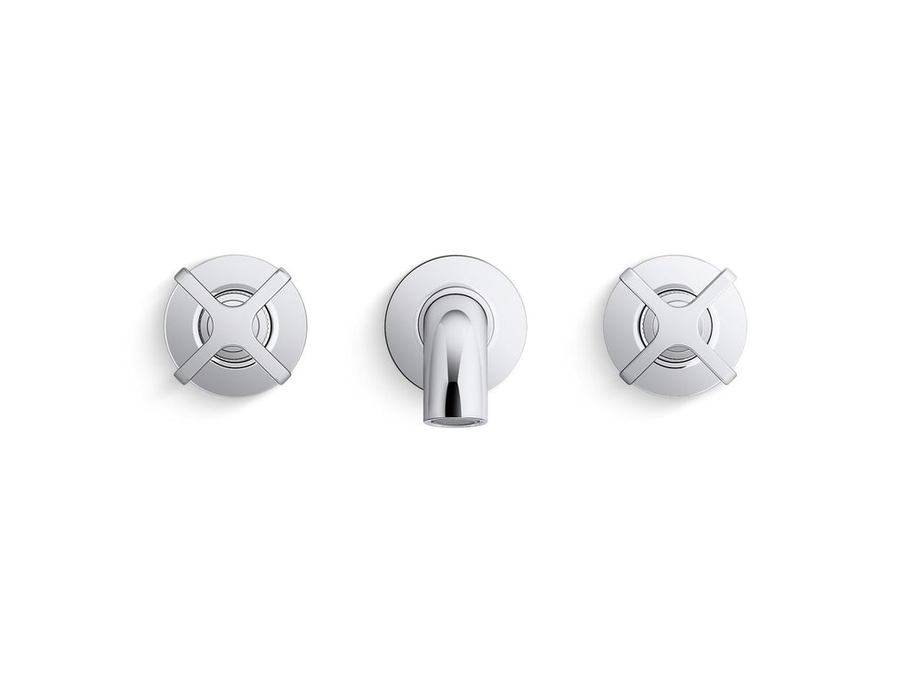KOHLER K-T35910-3-SN Castia By Studio Mcgee Wall-Mount Bath Faucet Trim - Vibrant Polished Nickel