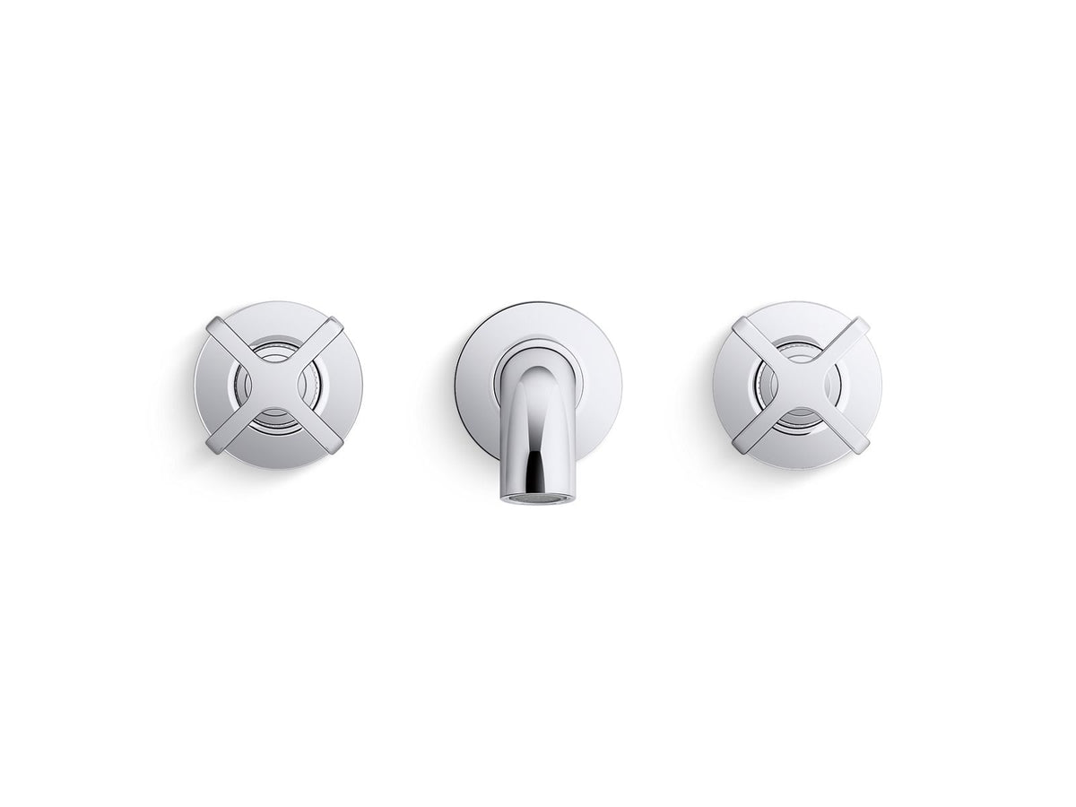 KOHLER K-T35910-3-SN Castia By Studio Mcgee Wall-Mount Bath Faucet Trim - Vibrant Polished Nickel