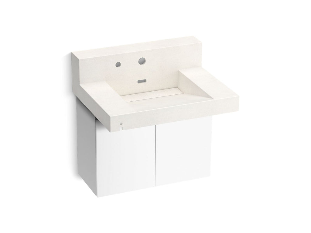 KOHLER K-81024-BPW-KCR Constellation 30" Wall-Mount Lavatory System With Backsplash - Arrow Root