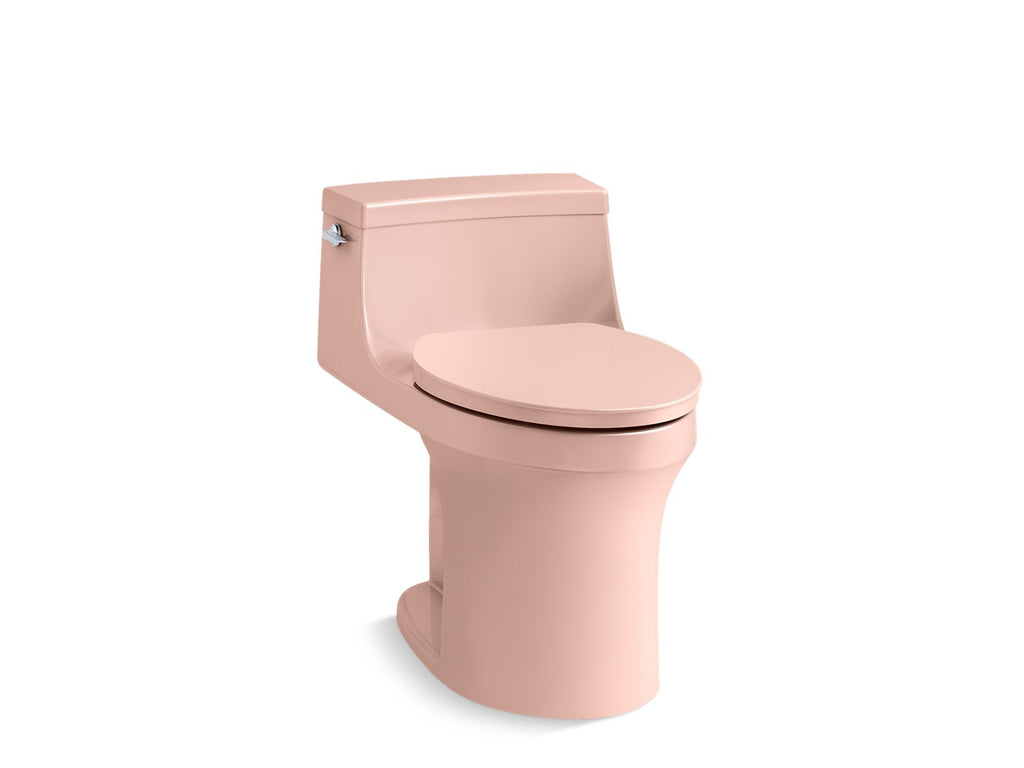 KOHLER K-5172-V10 San Souci One-Piece Compact Elongated Toilet With Concealed Trapway, 1.28 Gpf - 150Th Peachblow