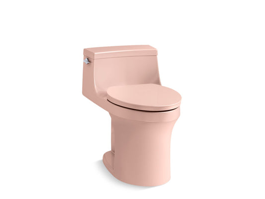 KOHLER K-5172-V10 San Souci One-piece compact elongated toilet with concealed trapway, 1.28 gpf - 150th Peachblow
