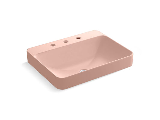 KOHLER K-2660-8-V10 Vox 23" Rectangular Vessel Bathroom Sink In 150th Peachblow