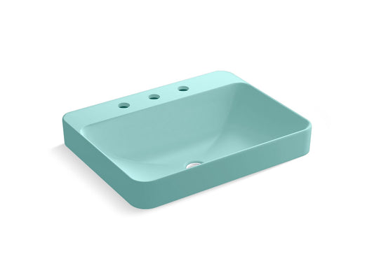 KOHLER K-2660-8-H15 Vox 23" Rectangular Vessel Bathroom Sink In 150th Spring Green