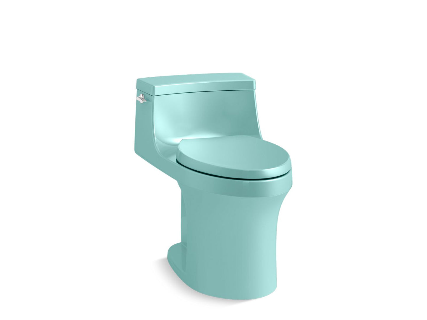 KOHLER K-5172-H15 San Souci One-Piece Compact Elongated Toilet With Concealed Trapway, 1.28 Gpf In 150th Spring Green