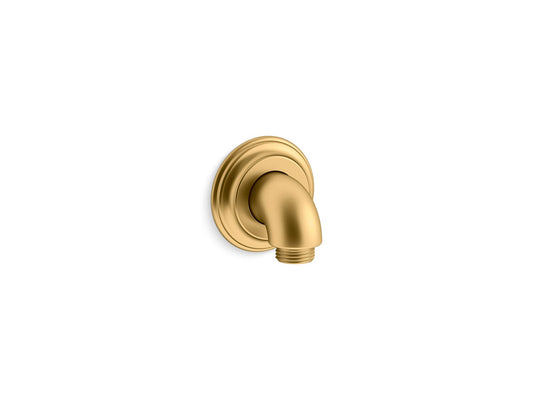 KOHLER K-22173-2MB Bancroft Wall-Mount Supply Elbow With Check Valve In Vibrant Brushed Moderne Brass