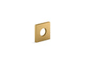 KOHLER K-76335-2MB Shower Arm Trim Kit, Square - Vibrant Brushed Moderne Brass
