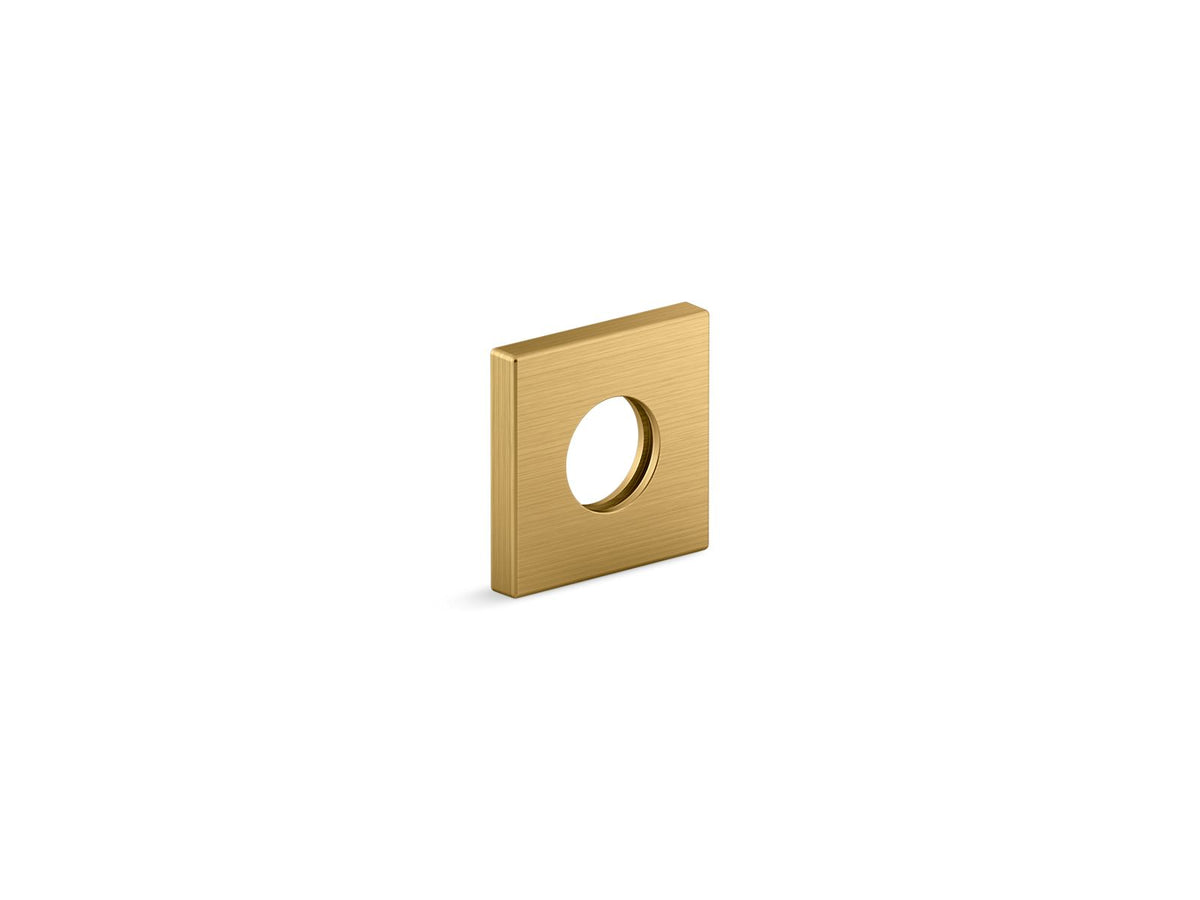 KOHLER K-76335-2MB Shower Arm Trim Kit, Square - Vibrant Brushed Moderne Brass