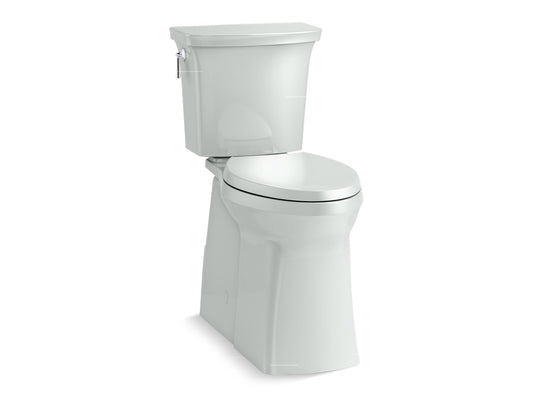 KOHLER K-33813-95 Corbelle Tall Two-Piece Elongated Toilet With Skirted Trapway, 1.28 Gpf In Ice Grey