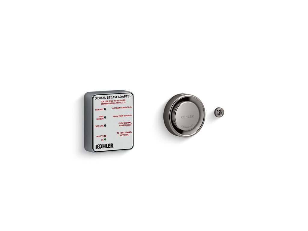 KOHLER K-5548-K1-TT Invigoration Series Digital Steam Adapter Kit - Vibrant Titanium
