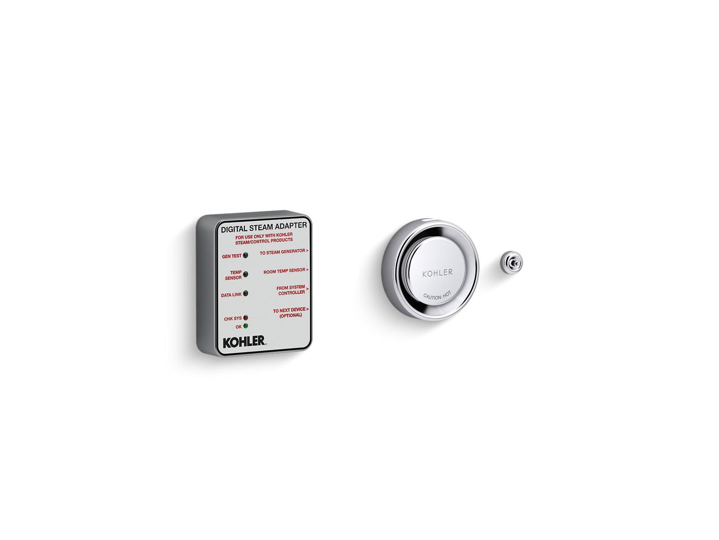 KOHLER K-5548-K1-CP Invigoration Series Digital steam adapter kit - Polished Chrome