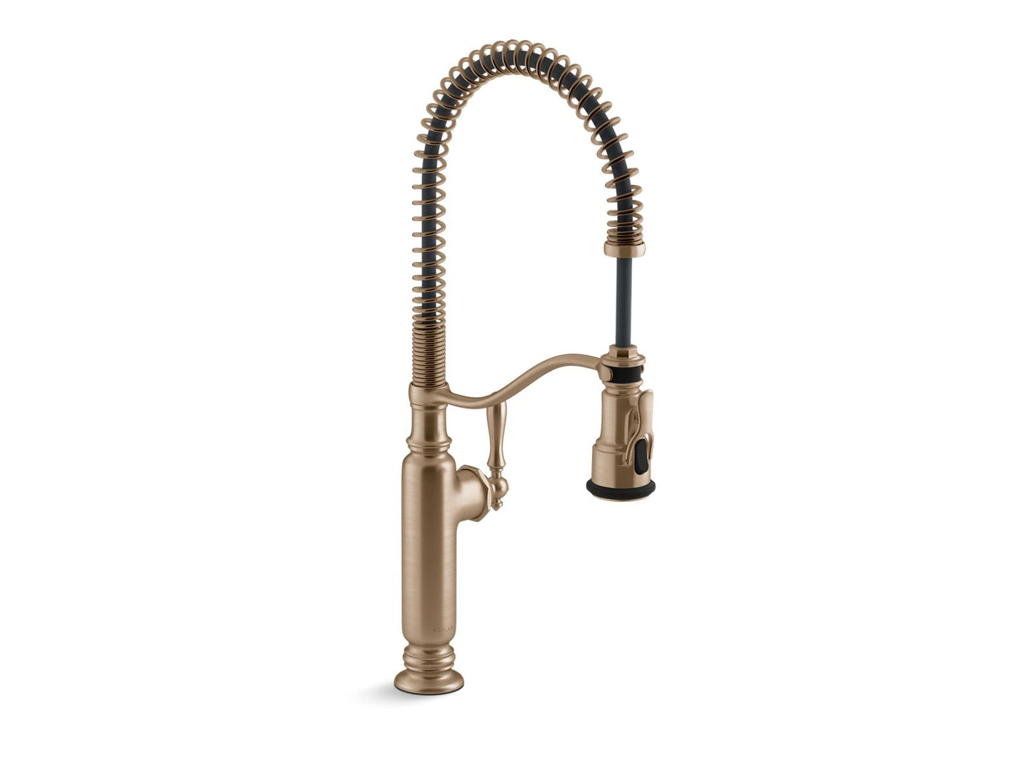 KOHLER K-77515-BV Tournant Semi-Professional Kitchen Sink Faucet With Three-Function Sprayhead In Vibrant Brushed Bronze