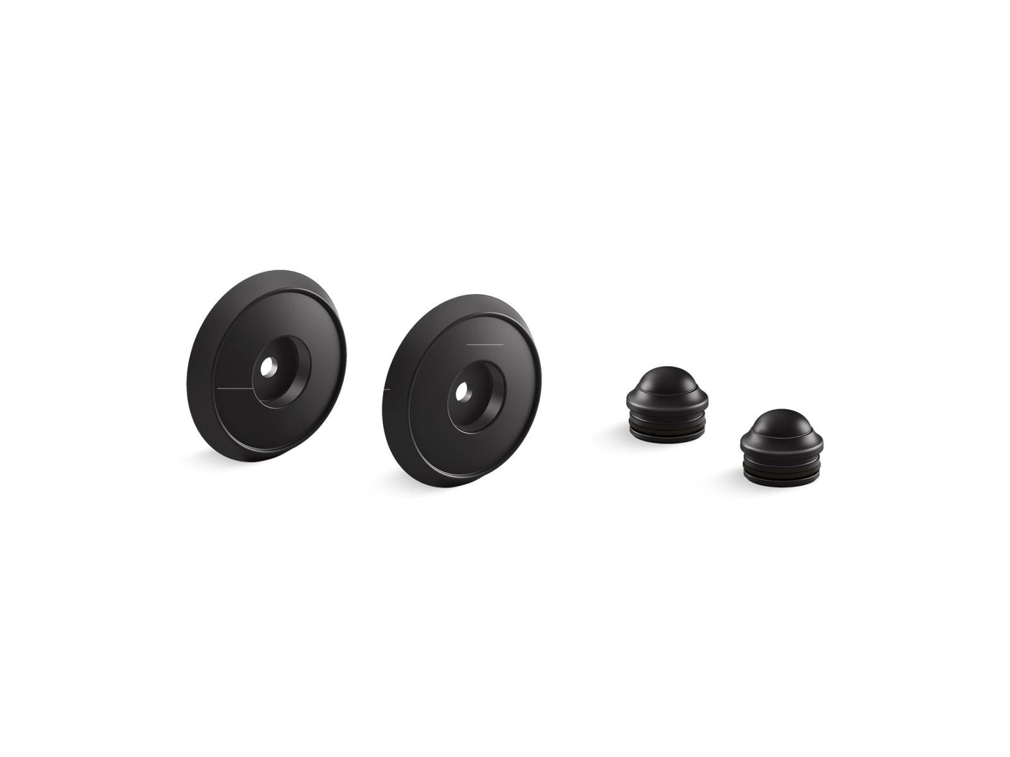 KOHLER K-349-BL Forte Bancroft Slidebar Trim Kit In Matte Black