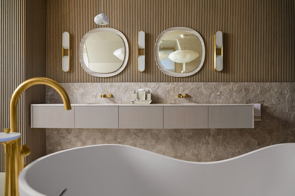 KOHLER K-T77984-4-BN Components Floor-Mount Bath Filler Trim With Lever Handles And Handshower - Vibrant Brushed Nickel